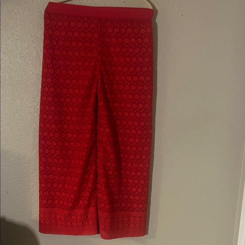 Elegant Red Women's Pants